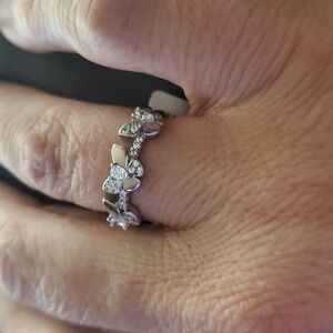 STERLING SILVER BUTTERFLY RING